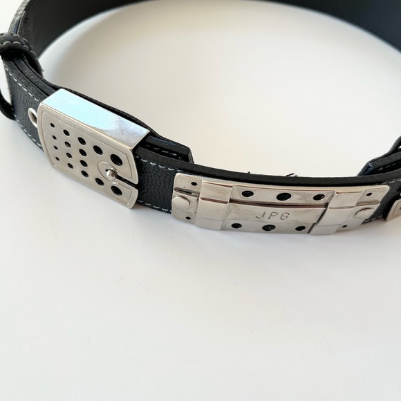 Vintage Jean Paul Gaultier Leather Waist Cincher Belt ~ Size 40 - Picture 5 of 8